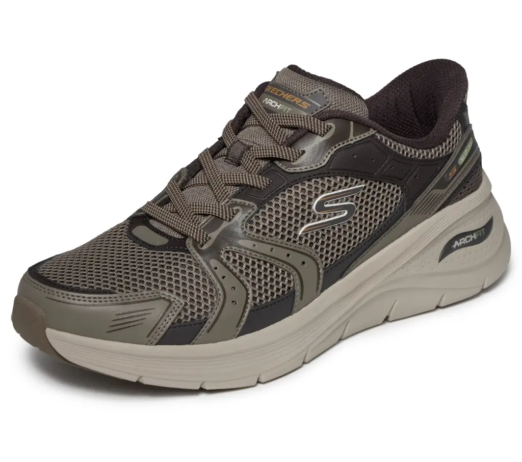 Skechers heren slip-ins kaliver - khaki