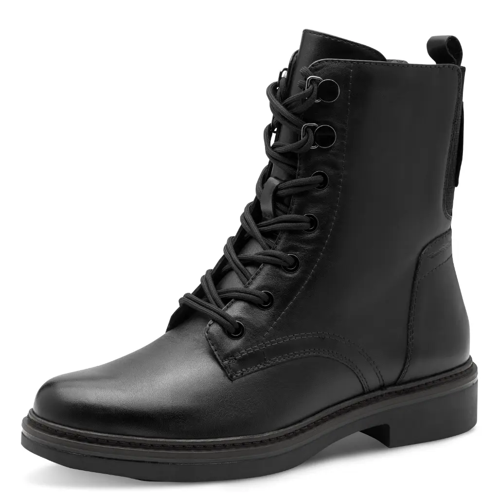 Tamaris comfort enkellaars - wide fit black
