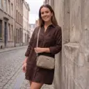 Enrico Benetti schoudertas - Norah mid taupe