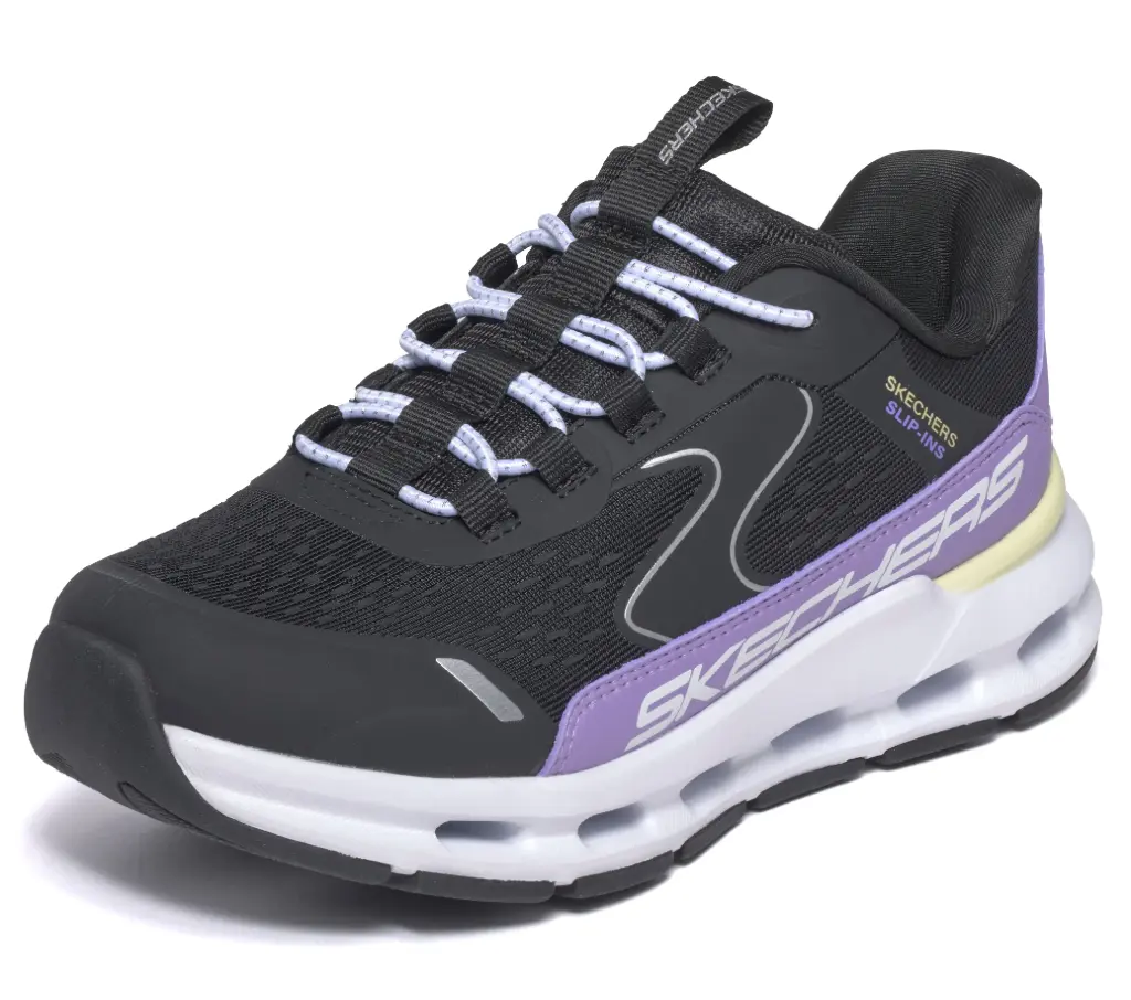 Skechers girls sneaker slip-ins - black/purple