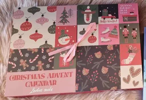 Adventskalender dames kerstsokken
