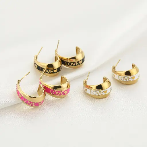 Michelle Bijou oorbellen love