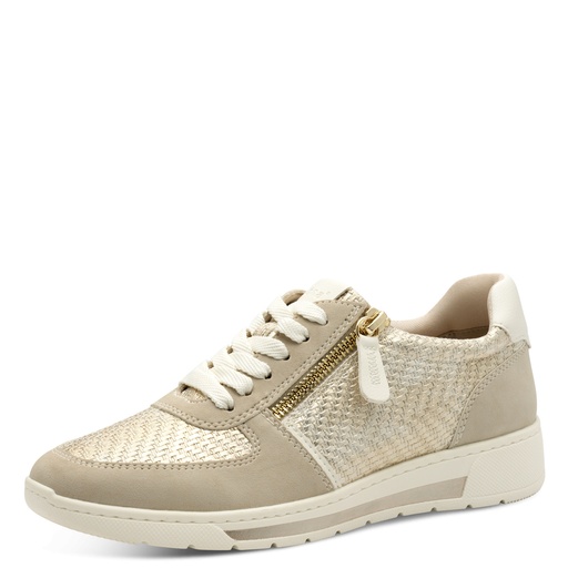 Jana sneaker beige/gold 