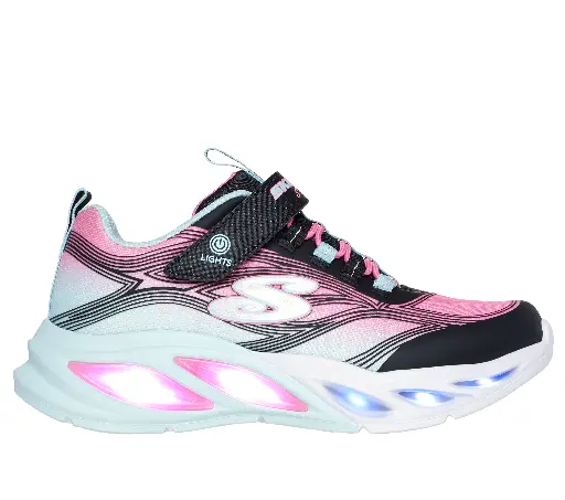 Skechers girls lights pink