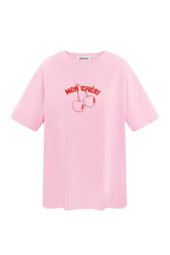 Gimme tshirt mon cheri roze