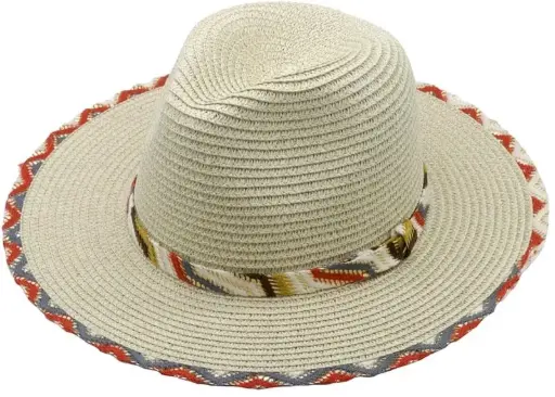 Musthaves zomer hoed print beige