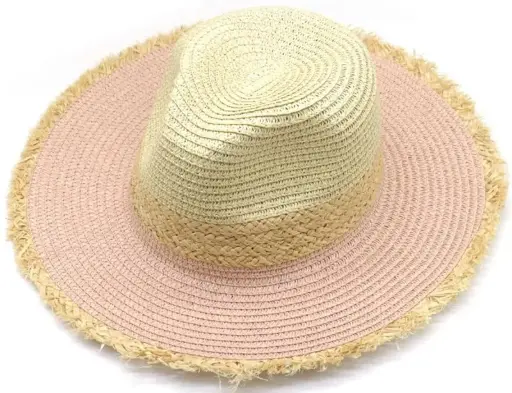 Musthaves zomer hoed roze/wit