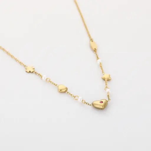 [17594] Michelle Bijou ketting gold 