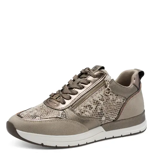 Tamaris sneaker taupe snake