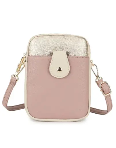 Giuliano schoudertas metallic combo - roze/paars