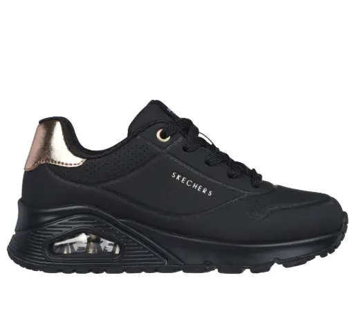 Skechers girls sneaker shimmer away - black