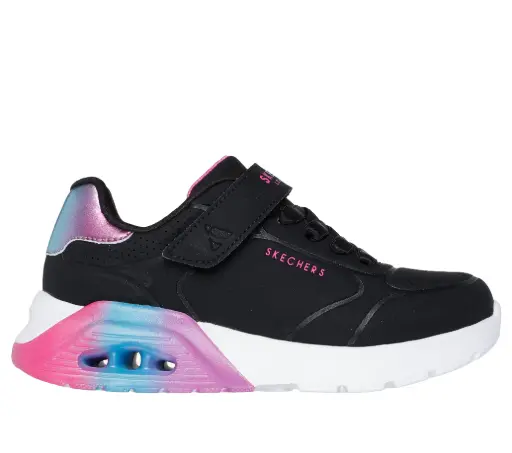 Skechers girls vivid metallic - black / space