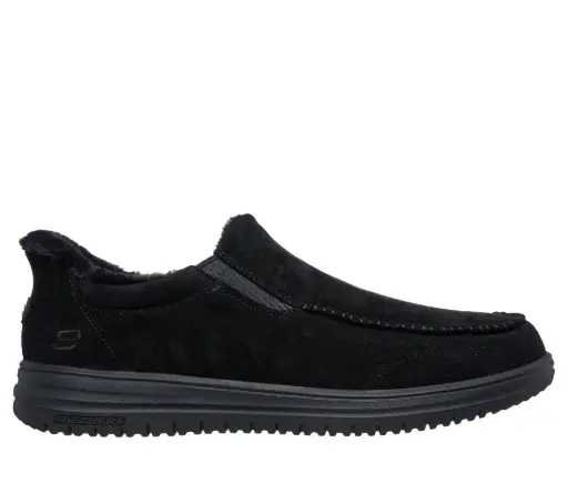 Skechers heren slip-ins pantoffel - zwart