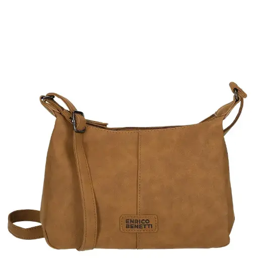 [66702] Enrico Benetti schoudertas - Kensi camel