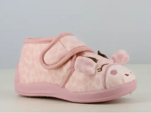 Pantoffel kids - Giraf roze maat 19-27
