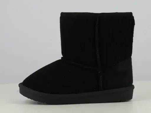 Pantoffel kids - hoog zwart maat 22-27