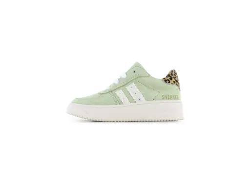 Shoesme sneakers meisjes - green leopard