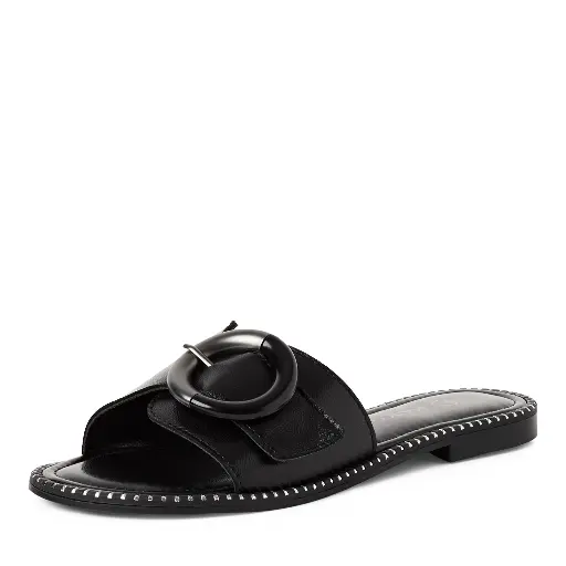 Marco Tozzi slipper black (leather)