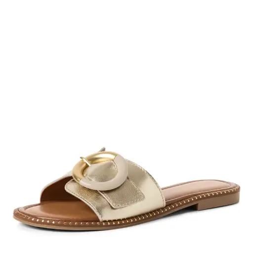 Marco Tozzi slipper platinum (leather)