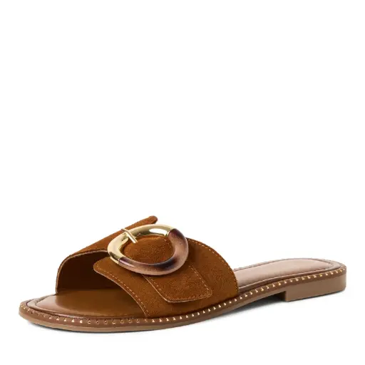 Marco Tozzi slipper cognac (leather) 