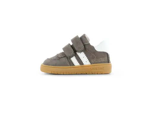Shoesme sneakers dubbele klittenband - light brown