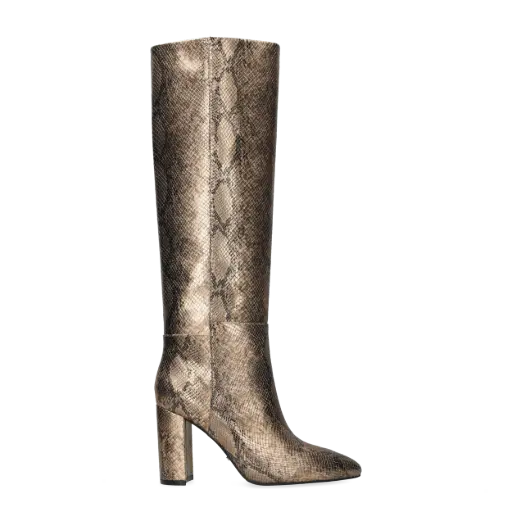 MEXX heeled high boot - krystal indy - gold