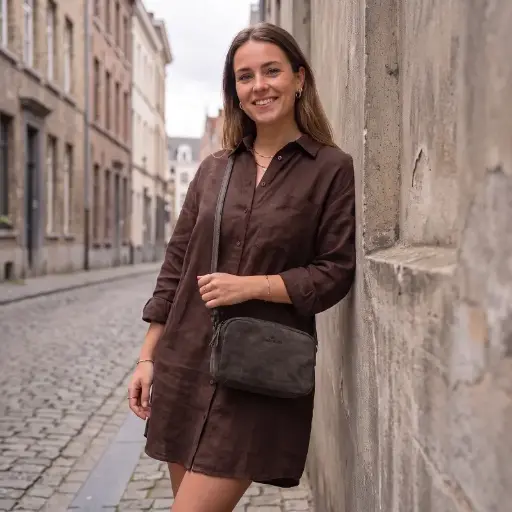 [65077] Enrico Benetti schoudertas - Norah coffee
